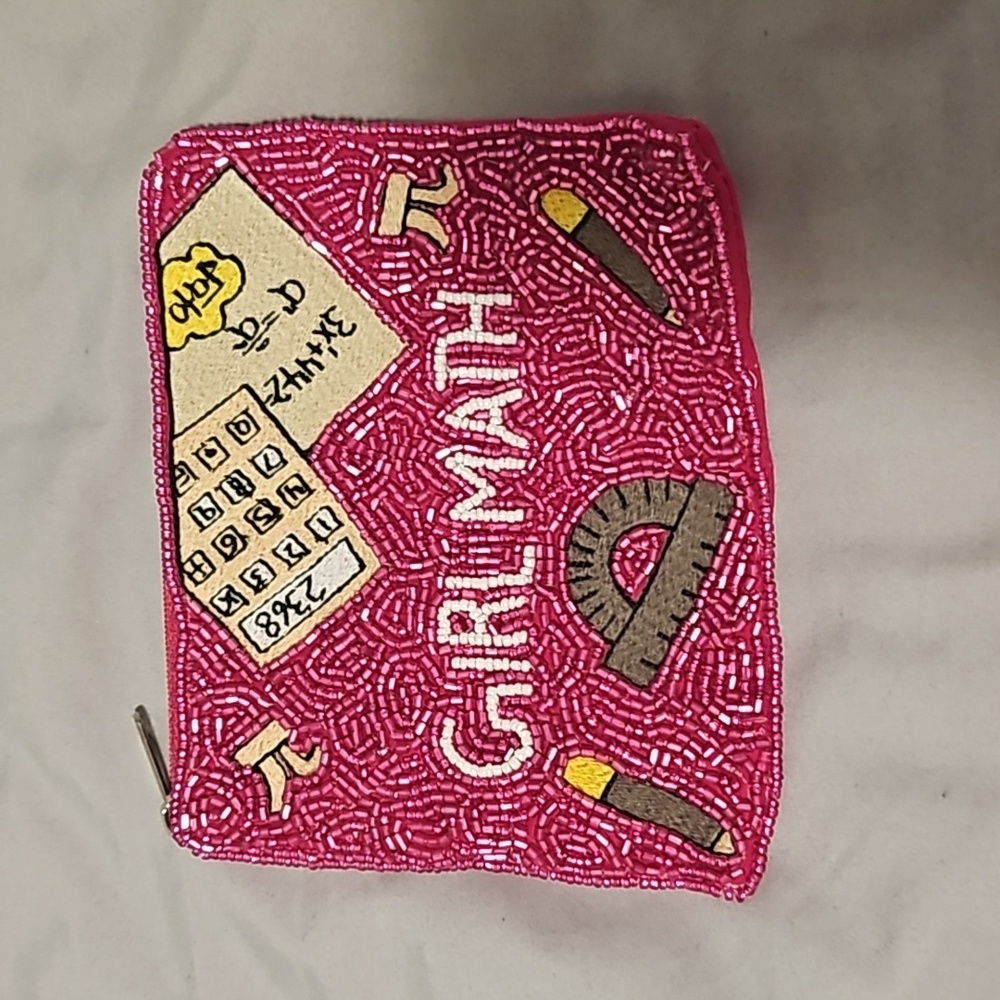 Beaded coin purse/card case.